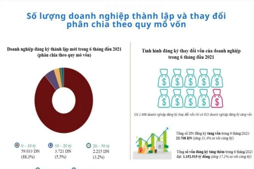 15,5 nghìn doanh nghiệp gia nhập thị trường mỗi tháng