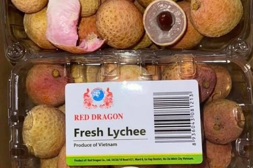 Vải thiều Việt Nam giá 120.000 đồng/kg tại Singapore