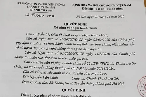 Thực hiện “cuộc gọi rác”, Trung tâm Anh ngữ VUS miền Bắc bị phạt 7,5 triệu đồng