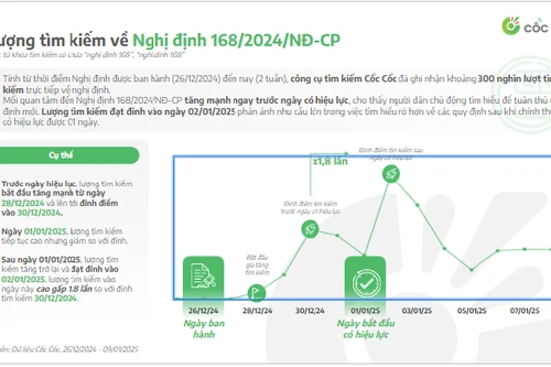 Lượng tìm kiếm về xử phạt giao thông tăng mạnh