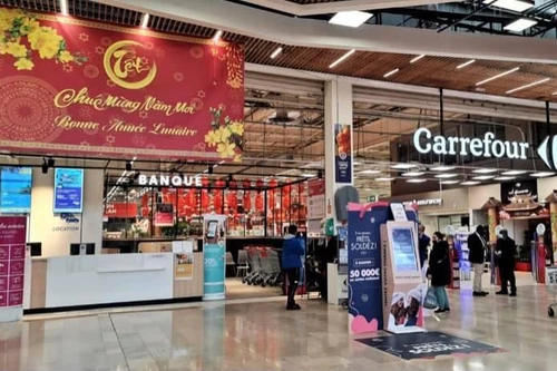 Quảng bá Tết Việt Nam ở hơn 3.400 siêu thị Carrefour tại Pháp