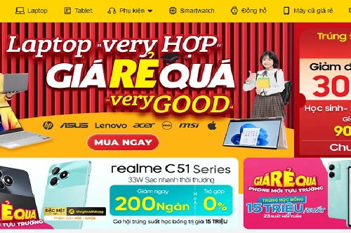 Máy tính xách tay giảm giá mạnh đầu năm học mới