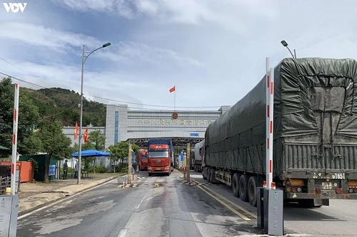 Hơn 700 xe hàng thông quan mỗi ngày qua cửa khẩu khu vực Lạng Sơn