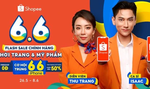 Hè sang đón 6.6 Flash Sale chính hãng, Shopee gia tăng ưu đãi và miễn phí vận chuyển toàn sàn 