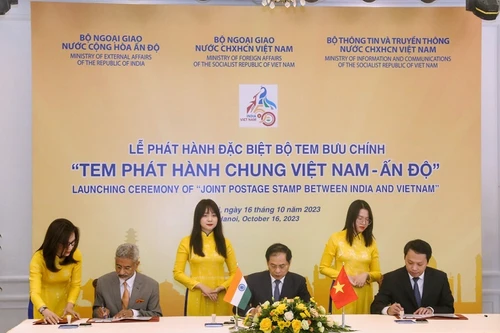 Phát hành đặc biệt bộ tem bưu chính "Tem phát hành chung Việt Nam - Ấn Độ"