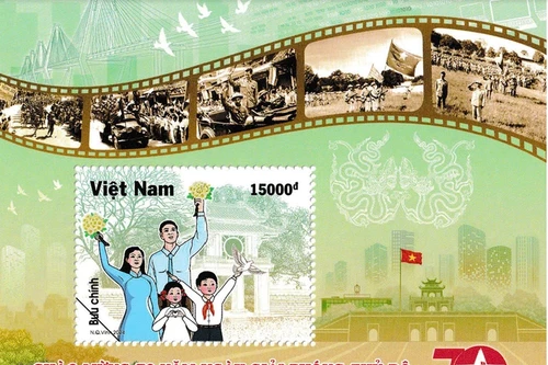 Phát hành bộ tem kỷ niệm 70 năm Giải phóng Thủ đô 