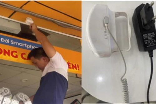 Cửa hàng Thế giới di động dùng chuông cảnh báo người ra vào không hợp chuẩn, hợp quy gây nhiễu sóng 