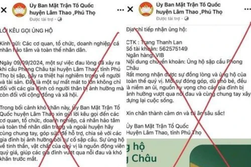 Xuất hiện nhiều chiêu trò lừa đảo kêu gọi từ thiện và đưa thông tin sai lệch về bão số 3
