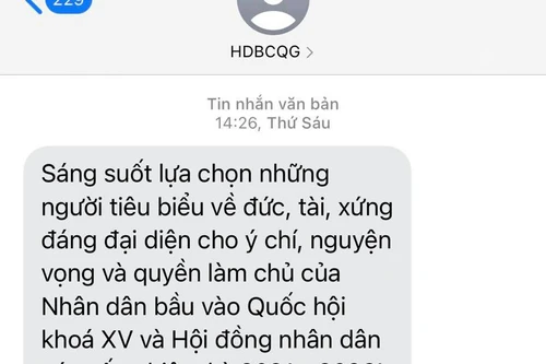 Nhà mạng gửi hơn 900 triệu bản tin tuyên truyền về bầu cử