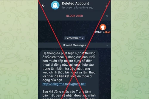 Người dùng Telegram Việt Nam bị tin tặc chiếm dụng tài khoản