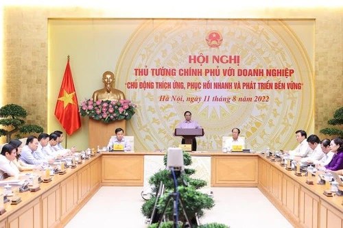 Thủ tướng đối thoại với doanh nghiệp: Thêm giải pháp hỗ trợ doanh nghiệp trên tinh thần "lợi ích hài hoà, rủi ro chia sẻ" 