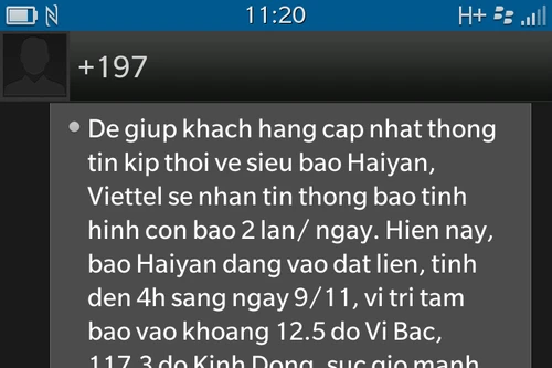 Doanh nghiệp viễn thông chủ động phòng bão Haiyan