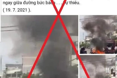 Sự thật thông tin "người đàn ông tự thiêu vì phẫn uất ở TP HCM" 