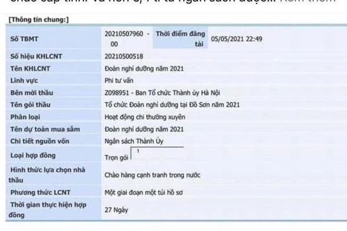 Hà Nội: Làm rõ thông tin sai sự thật về đấu thầu, lựa chọn dịch vụ điều dưỡng, nghỉ dưỡng năm 2021 trên mạng xã hội