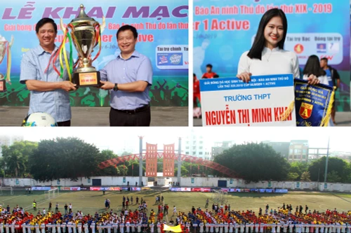 [ẢNH] Toàn cảnh lễ khai mạc giải bóng đá học sinh THPT Hà Nội 2019