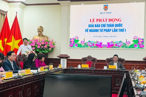 Phát động Giải Báo chí toàn quốc về ngành Tư pháp lần thứ nhất