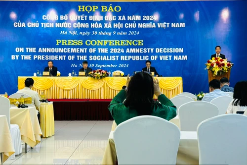 Công bố quyết định đặc xá cho 3.763 phạm nhân đang chấp hành án phạt tù 