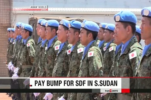 Binh sĩ Nhật Bản ở Nam Sudan được tăng phụ cấp 