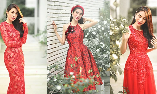 Thủy Tiên "đỏ rực" mừng xuân