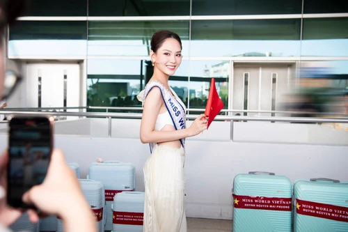 Mai Phương mang tôm rim, gà sấy khô, nồi cơm điện mini...đi thi "Hoa hậu Thế giới 2024"