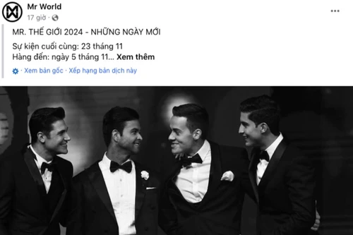 Lý do "Mr World 2024" diễn ra tại Việt Nam thay đổi thời gian tổ chức
