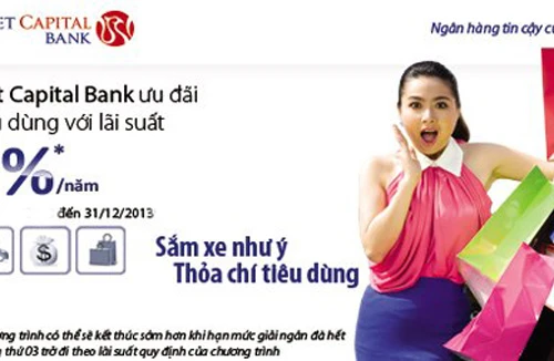 Viet Capital Bank dành ưu đãi cho khách hàng vay tiêu dùng