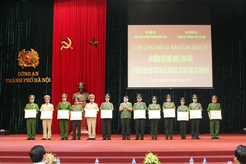 Chuẩn hóa chức danh lãnh đạo, chỉ huy trong CATP Hà Nội