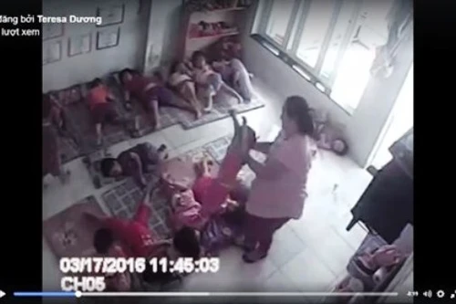 Đuổi việc giáo viên mầm non ngược đãi bé gái 2 tuổi 