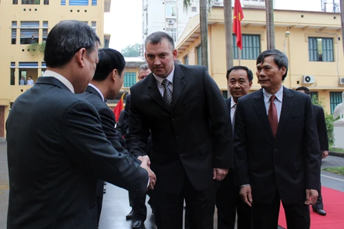 Đoàn Bộ Nội vụ Cộng hòa Balarus thăm và làm việc tại CATP Hà Nội