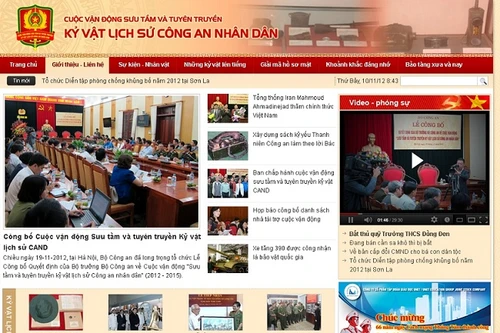 Xây dựng website kyvatlichsucand.vn