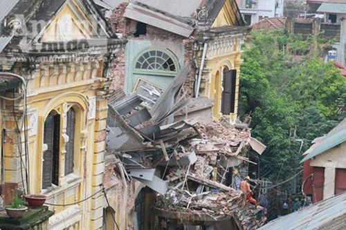 Chủ tịch UBND TP Hà Nội chỉ đạo khắc phục vụ sập nhà 107 Trần Hưng Đạo