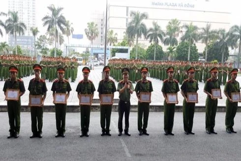 CATP Hà Nội bàn giao gần 300 chiến sĩ nghĩa vụ cho các đơn vị