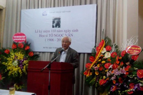Kỷ niệm 110 năm Ngày sinh danh họa Tô Ngọc Vân