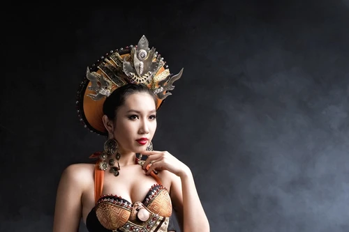 Nhan sắc Việt "khoe" thổ cẩm tại sân chơi quốc tế