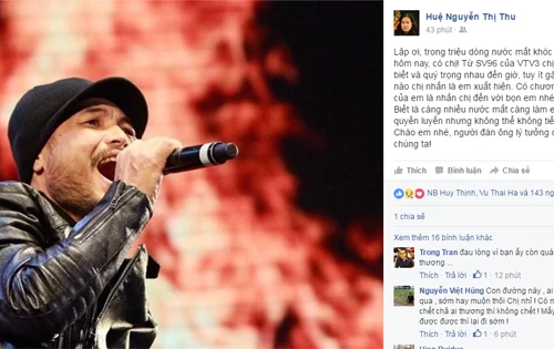 Cộng đồng mạng xót xa chia buồn trước sự ra đi của Trần Lập