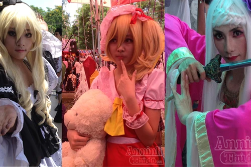 Nóng 40°C, giới trẻ Hà Nội vẫn váy áo lòa xòa, hào hứng Cosplay