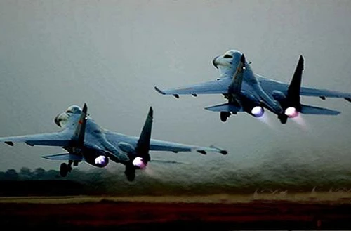 Su-27UBK Trung Quốc mang tên lửa, truy cản máy bay Nhật