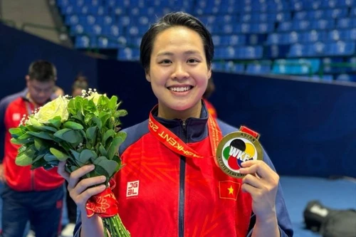 Nữ võ sĩ Công an nhân dân giành HCV châu Á