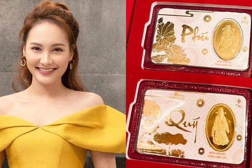 [ẢNH] Ngày vía Thần Tài: Sao Việt ‘chịu chơi’ mua 100 cây vàng, dâng mâm lễ hoành tráng 