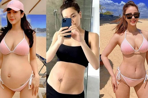 [ẢNH] Hòa Minzy, Hồ Ngọc Hà và dàn mỹ nhân gây bất ngờ với ảnh bụng đầy vết rạn sau sinh con 