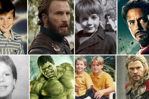 Hình ảnh các 'Avenger' nhà Marvel hồi nhỏ và bây giờ 