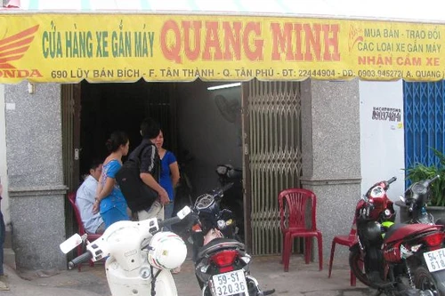 1 cửa hàng bị mất trộm hơn chục xe gắn máy