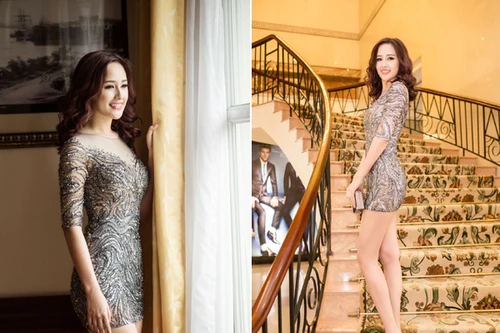 Hoa hậu Mai Phương Thuý gợi cảm với đầm xuyên thấu