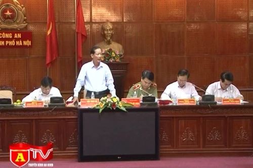 Đoàn công tác Ủy ban kiểm tra Thành ủy làm việc với CATP Hà Nội