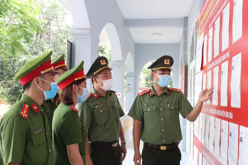 Công an huyện Ứng Hòa triển khai công tác chuẩn bị bầu cử