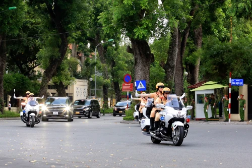 Những hình ảnh đẹp của Công an Hà Nội về đảm bảo an ninh, an toàn trong chuyến thăm Việt Nam của Tổng thống Mỹ Joe Biden