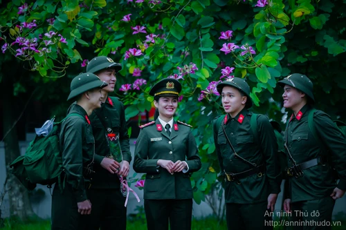 Những hình ảnh đẹp của tân binh Công an Hà Nội trong ngày hội tòng quân