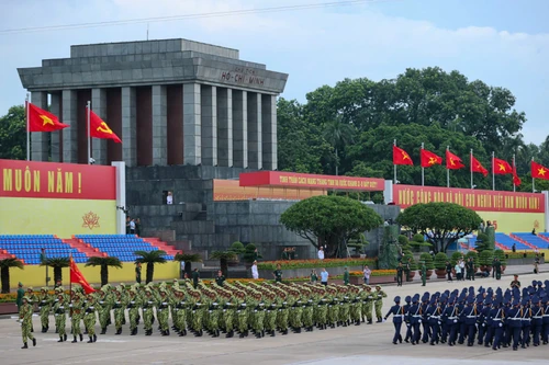 Sức mạnh hào hùng của các khối diễu binh, diễu hành tại buổi hợp luyện lần 2 