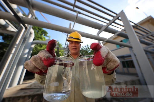 Cận cảnh quy trình xử lý nước thải sinh hoạt trước khi đổ vào hồ Trúc Bạch 