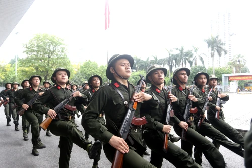 Ấn tượng màn trình diễn võ thuật của chiến sĩ nghĩa vụ Công an Hà Nội